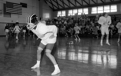 Central High School pep rally c 1965