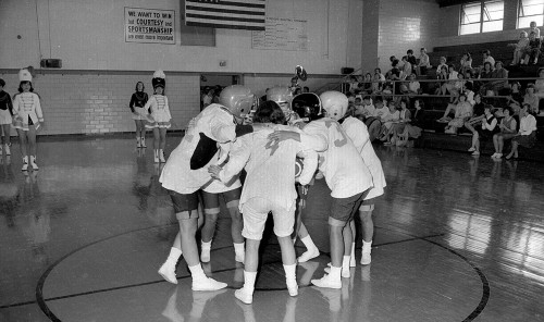 Central High School pep rally c 1965