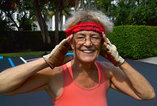 Shari Stiver on bike ride in Palm Beach 1010-2013