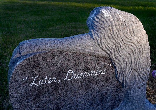 Klingel grave - Lightner & St Joseph Cemtery Scott City 11-08-2013