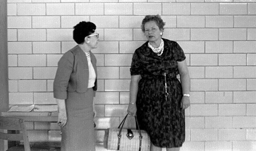 Decorating CHS gym mid-1960s