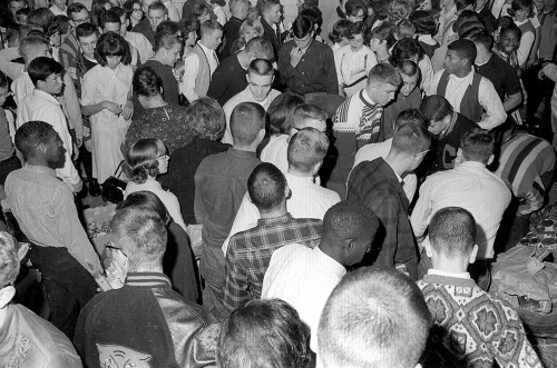 CHS canned food drive c Dec. 1964