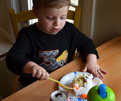 Graham Steinhoff with birthday cake 02-08-2014