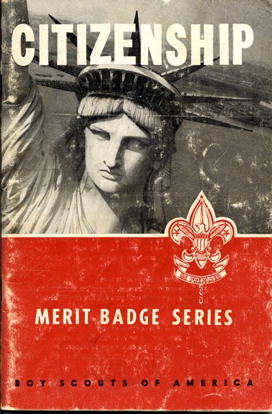 1953 Boy Scout Merit Badge Book CITIZENSHIP fully illustrated 