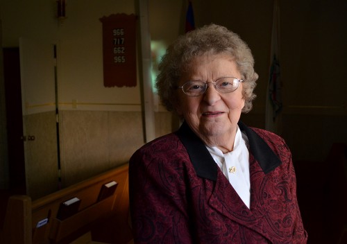 Myrtle (Schilling) Kuehnert in Trinity Lutheran Church 11-12-2013