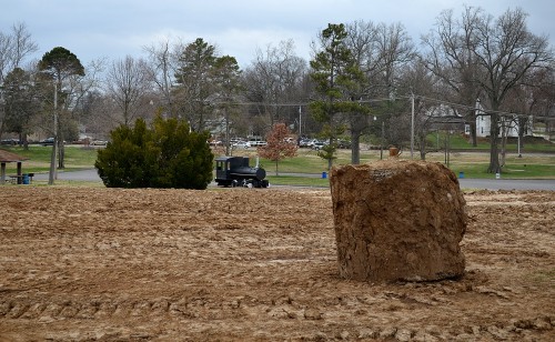 Capaha Park pavilion construction 04-02-2014