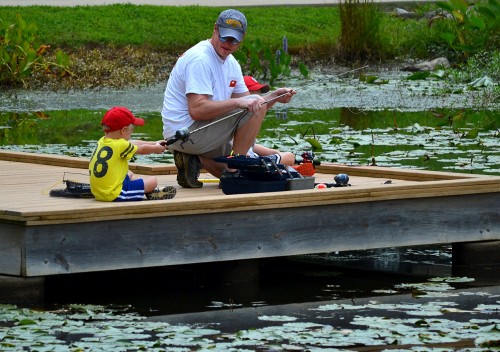 Kid Fishing Pond at North County Park 08-09-2014