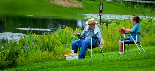 Kid Fishing Pond at North County Park 08-09-2014