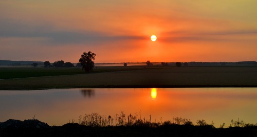 Sunset near Blomeyer 09-30-2014