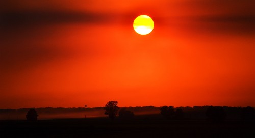 Sunset near Blomeyer 09-30-2014