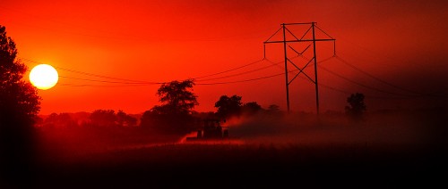 Sunset near Blomeyer 09-30-2014