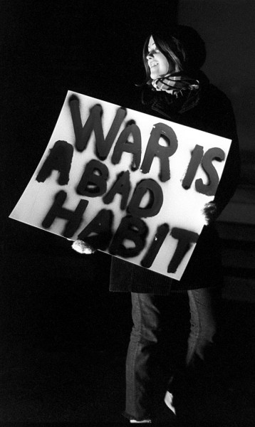 Peace demonstration at Ohio University 02-22-1968