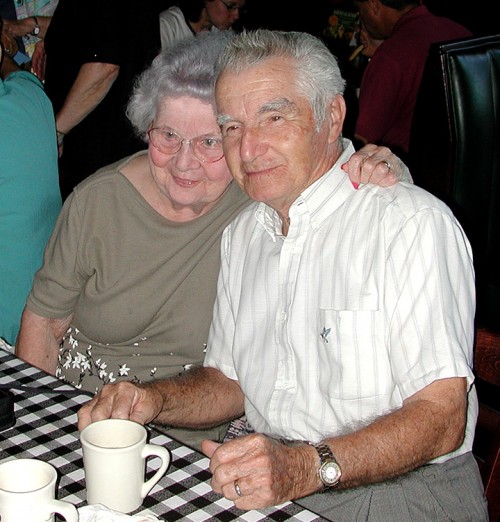 Katy and Woody Proctor at Mary Steinhoff BDay party 09-10-2001