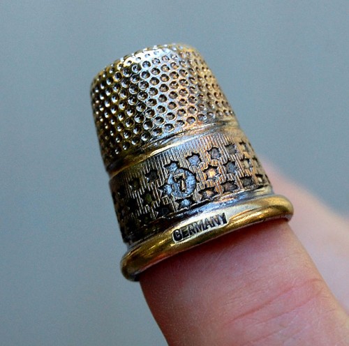 Lila Steinhoff's great-grandmother's thimble 11-30-2010