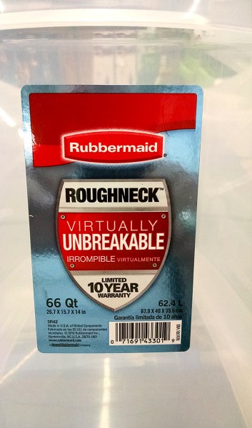 Rubbermaid storage container Walmart 03-01-2015