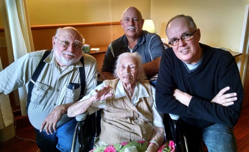 Ken - Mary - David and Mark Steinhoff in Lutheran Home 04-20-2015