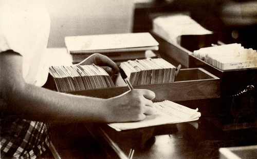 SEMO card catalog for Sagamore c 1966